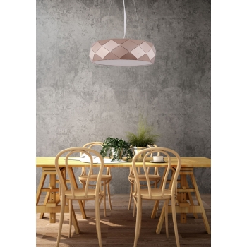 Zlatá závesná lampa REUS 3x40W E27 od Light Prestige