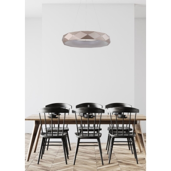 REUS zlatá 1x36W LED závesná lampa Light Prestige