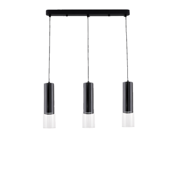 MANACOR závesná lampa čierna 3x50W GU10 Light Prestige