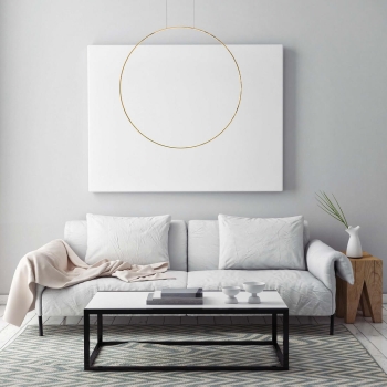 MIRROR S gold 1x35W LED závesné svietidlo Light Prestige