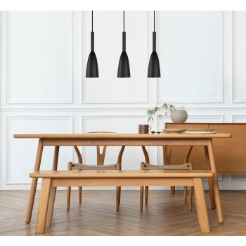Závesné svietidlo SOLIN čierne 3x60W E27 Light Prestige