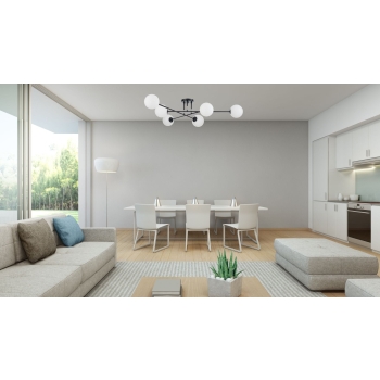 DORADO čierna 6x40W G9 stropná lampa Light Prestige