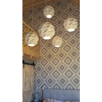 Závesné svietidlo REUS biela guľa 3x40W E27 Light Prestige