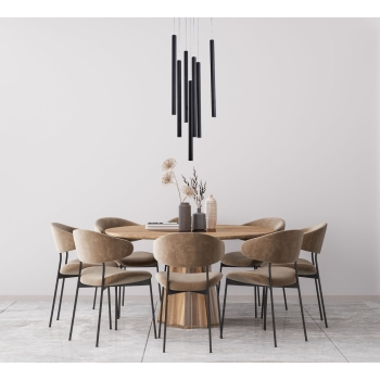 Závesné svietidlo LUNGO čierne 7x5W G9 Light Prestige