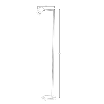 Stojaca lampa SNOW čierna 1x50W GU10 Light Prestige