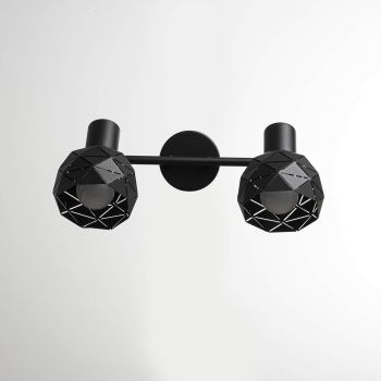 REUS stropné svietidlo čierne 2x40W E14 Light Prestige