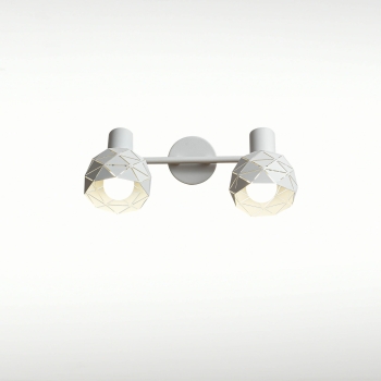 REUS stropné svietidlo biele 2x40W E14 Light Prestige