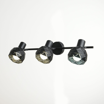 REUS stropné svietidlo čierne 3x40W E14 Light Prestige