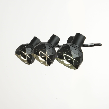 REUS stropné svietidlo čierne 3x40W E14 Light Prestige