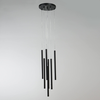 Závesné svietidlo LUNGO čierne 7x5W G9 Light Prestige