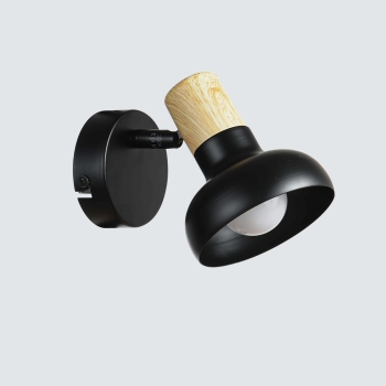 Nástenné svietidlo AREZZO čierne 1x40W E14 Light Prestige