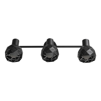 REUS stropné svietidlo čierne 3x40W E14 Light Prestige