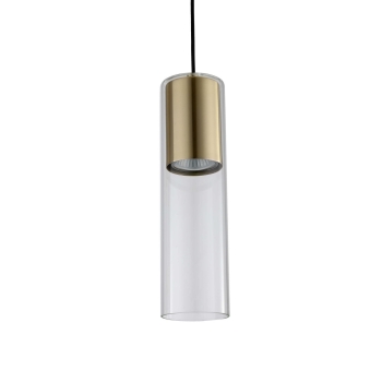 MANACOR zlatá 1x50W GU10 závesná lampa Svetlo Prestige