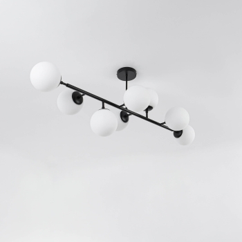 DORADO čierna 8x40W E14 závesná lampa Svetlo Prestige