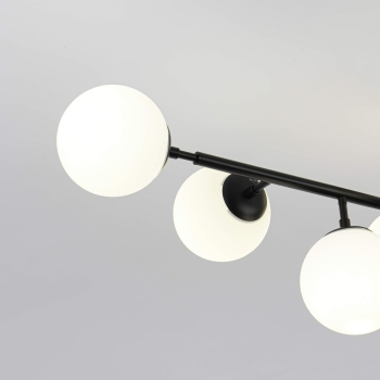 DORADO čierna 8x40W E14 závesná lampa Svetlo Prestige
