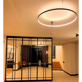 Plafond RING S čierny 1xLED 3000K Light Prestige