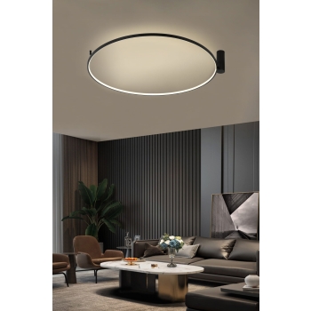 Plafond RING S čierny 1xLED 3000K Light Prestige