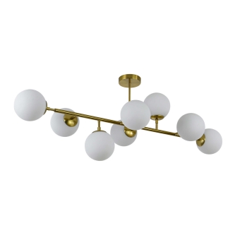 DORADO zlatá 8x40W E14 závesná lampa Light Prestige