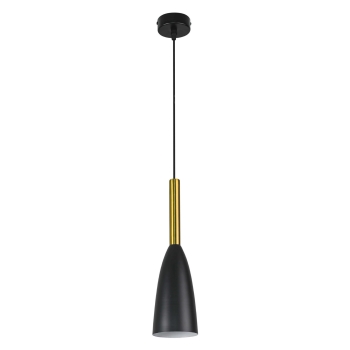 Závesné svietidlo SOLIN čierno-zlaté 1x60W E27 Light Prestige