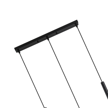 Závesné svietidlo SOLIN čierne 3x60W E27 Light Prestige