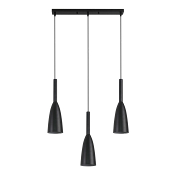 Závesné svietidlo SOLIN čierne 3x60W E27 Light Prestige
