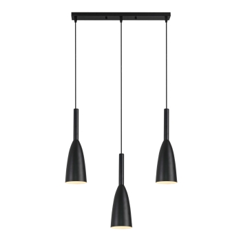 Závesné svietidlo SOLIN čierne 3x60W E27 Light Prestige