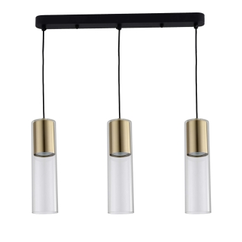 MANACOR zlatá 3x50W GU10 závesná lampa Svetlo Prestige