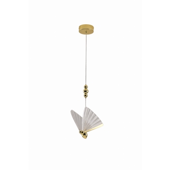 MARIPOSA zlatá 2xLED závesná lampa Light Prestige