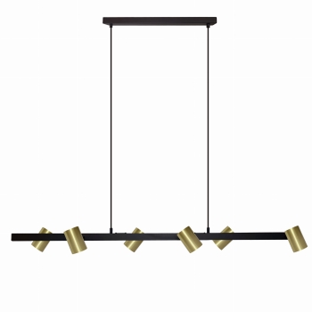 SNOW gold 6x50W GU10 závesná lampa Light Prestige