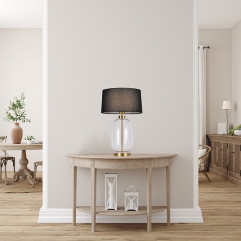 AMUR transparentná 1x60W E27 stolná lampa Light Prestige
