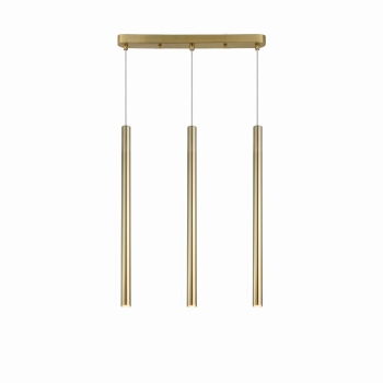 Zlatá závesná lampa LUNGO 3x5W G9 od Light Prestige