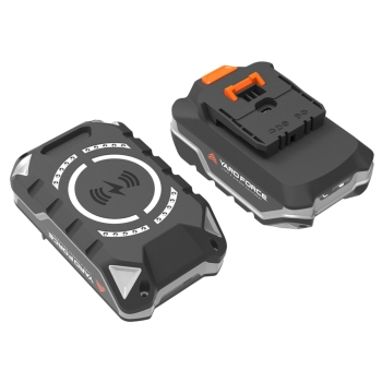 20 V, 4,0 Ah Li-Ion batéria, funkcia bezdrôtového nabíjania, LED indikátor, baterka, USB