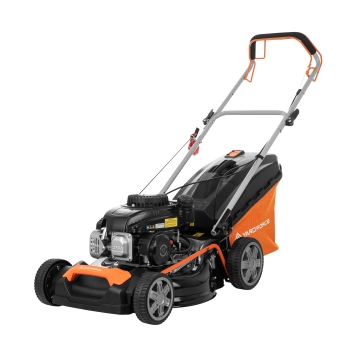 Kosačka na trávu s motorom, 3 v 1, 46 cm, 4,0 hp, 55 l zberný kôš, oceľový kryt