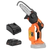 Mini reťazová píla 20 V, 2,0 Ah, vodiaca lišta 13 cm